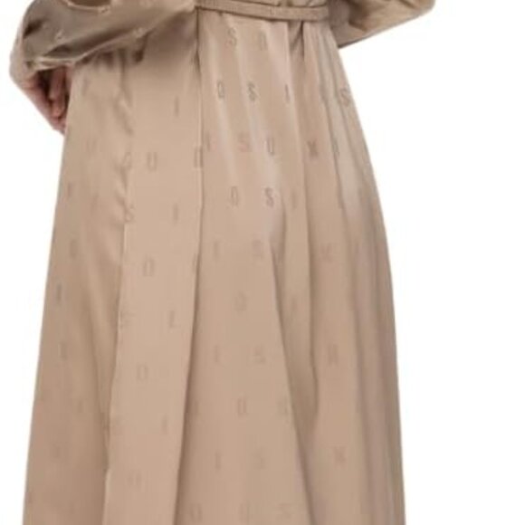 SIXDO Silk Loose Dress with Spread Collar - Picture 6 of 6